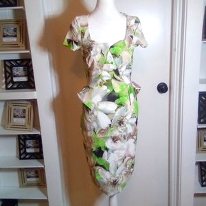 Karen Millen floral midi pencil dress